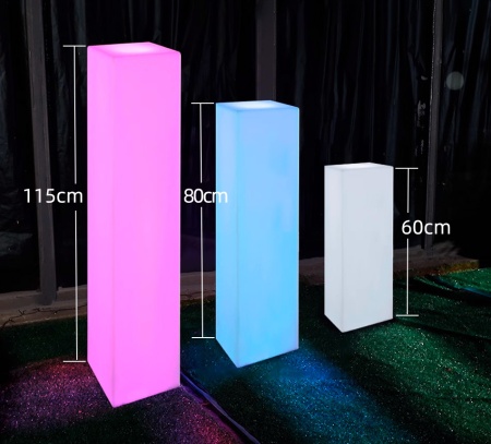 Светильник Колонна 30х50  питание от АКБ, RGB